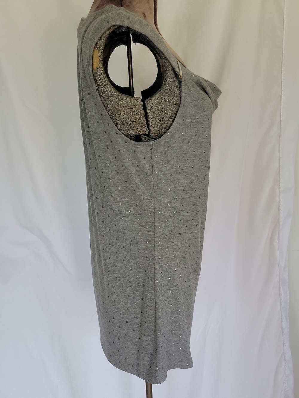 White House Black Market Top, Medium, Gray/Silver - Picture 6 of 10